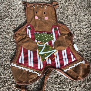 Children’s gingerbread man apron